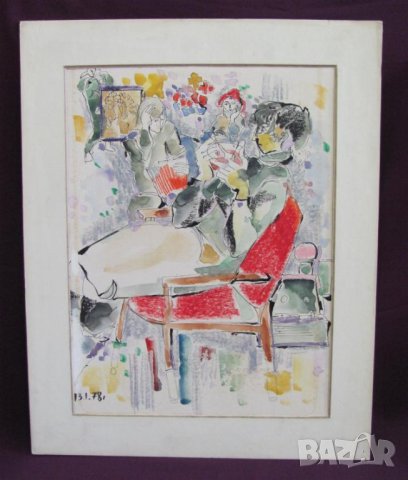 Оригинална Картина Акварел Тодор Дрянков, снимка 8 - Картини - 43165133