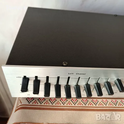  Monacor-10 бандов графичен еквалайзер произведен в Япония, снимка 3 - Еквалайзери - 49047051