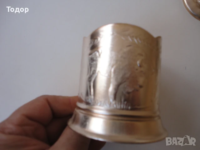 Комплект подстакани подстакан Зубър СССР, снимка 4 - Колекции - 50471881