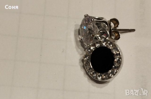 Нежни обеци, обици с камъни , снимка 6 - Обеци - 40315375