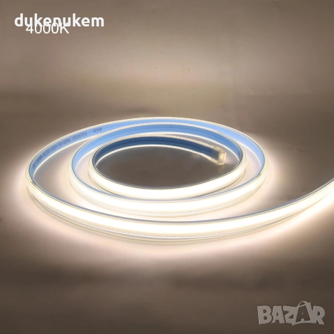 COB LED лента XUNATA 220V, 2 м, 360 LED/m, IP65, естествена светлина 4000K, снимка 2 - Лед осветление - 52652073