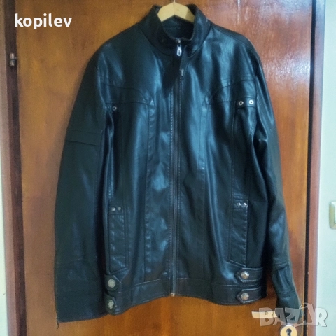 Мъжко кожено яке, снимка 2 - Якета - 52966034