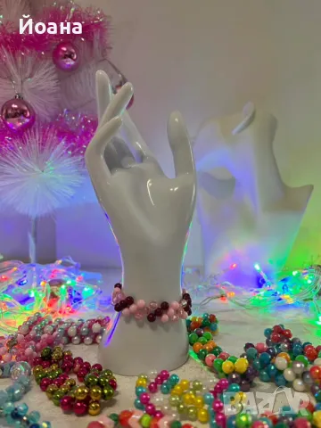 Ръчно изработени цветни гривни от мъниста, снимка 2 - Гривни - 49087339