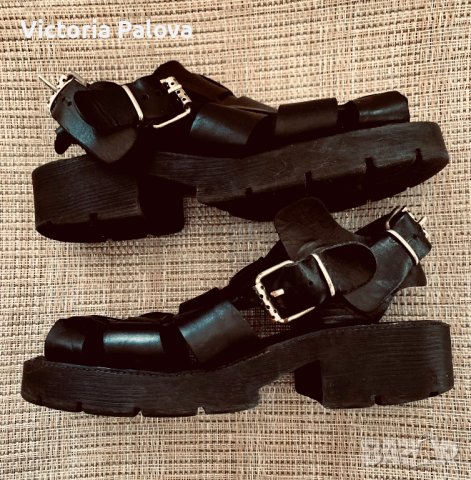 Модерни груби сандали естествена кожа