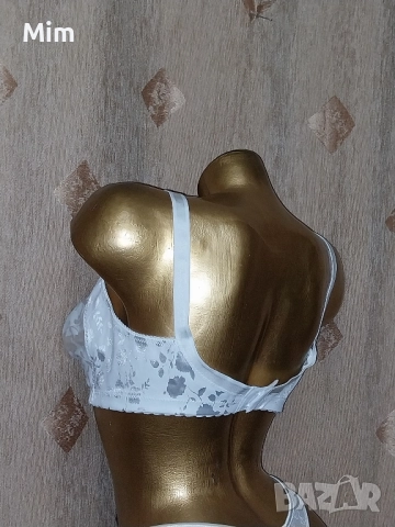  Резервирани NATURANA 85 B Бял сутиен с флорални сатенени цветя , снимка 8 - Бельо - 51706147