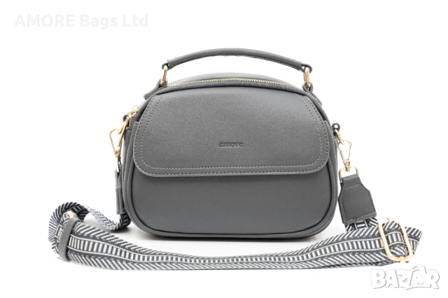 Ежедневна дамска чанта AMORE Camilla - Gray, снимка 2 - Чанти - 50657518