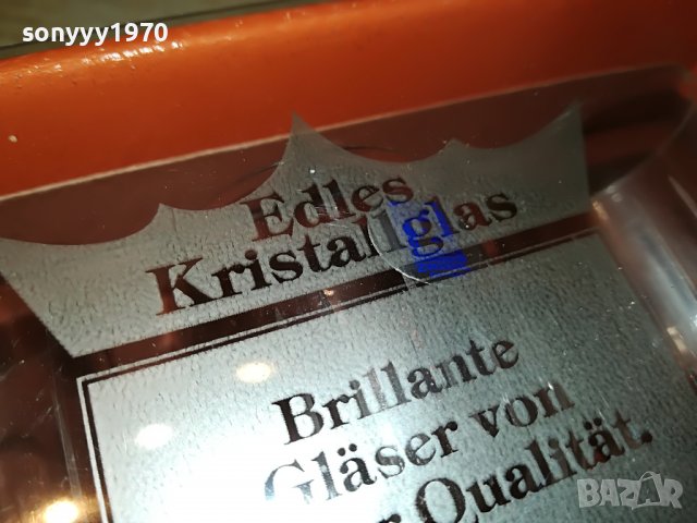 ЧАШИ НЕМСКИ 6БР ОТ ГЕРМАНИЯ-КРИСТАЛ 0702231620, снимка 2 - Антикварни и старинни предмети - 39591666