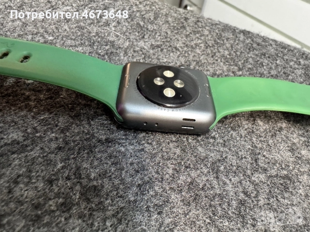 Apple Watch Series 3 (38мм), GPS, Тъмнозелена Каишка + Магнитно Зарядно, снимка 8 - Аксесоари за Apple - 52777204