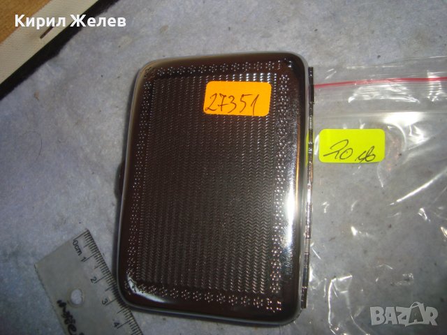 СРЕБРИСТА ФЕШЪН ТАБАКЕРА ФЛОРАЛНО ОРНАМЕНТИРАНА 27351, снимка 3 - Табакери - 38289031