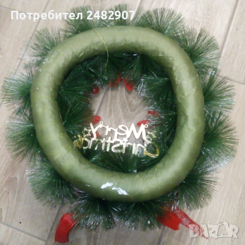 Голям коледен венец, снимка 10 - Декорация за дома - 52842923