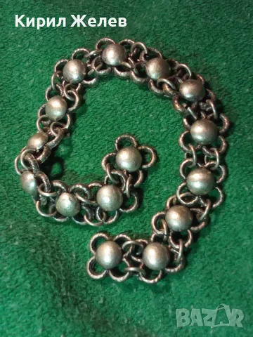 Старинна ВЪЗРОЖДЕНСКА САЧАНЕНА ГРИВНА САЧАН РЪЧНА МАЙСТОРСКА ИЗРАБОТКА с НУЖДА от ЗАКОПЧАЛКА 47498, снимка 17 - Антикварни и старинни предмети - 47057319