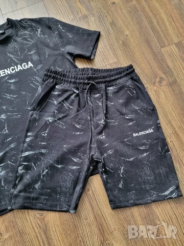 Мъжка екип къси панталони и тениска BALENCIAGA Размери М, L , XL , 2XL 
, снимка 4 - Спортни дрехи, екипи - 50461404