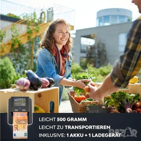 2 в 1 детектор за фалшиви банкноти и брояч на евро монети, снимка 5 - Друга електроника - 53233898