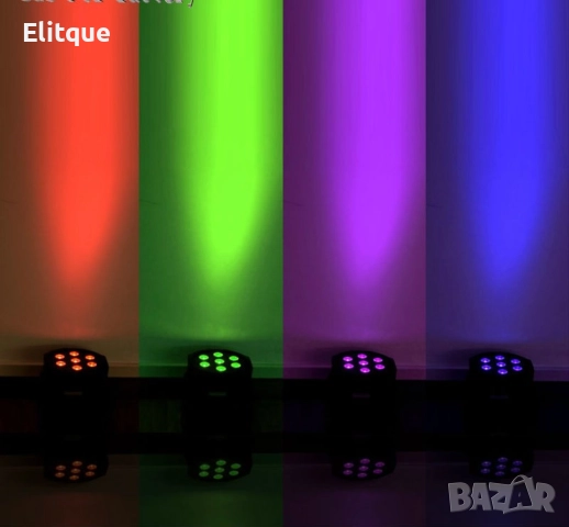 Мини прожектор за сцена и парти с 7 LED светлини TV481, снимка 4 - Други - 52888464