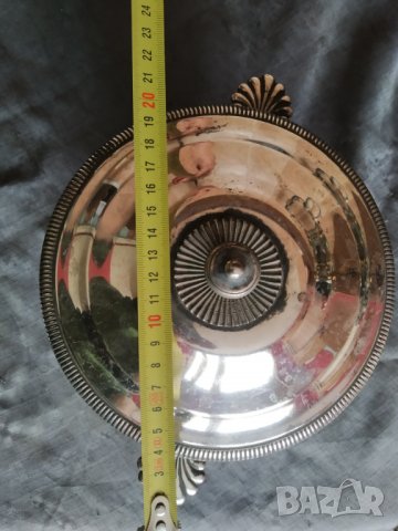 посребрен месингов съд,купа, снимка 3 - Антикварни и старинни предмети - 37337331