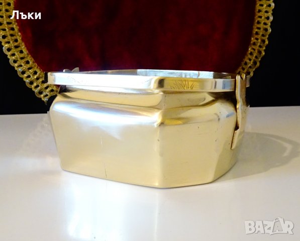 Старинно бронзово кандило,кадило,тамянник,ажур,цветя. , снимка 8 - Антикварни и старинни предмети - 35649140