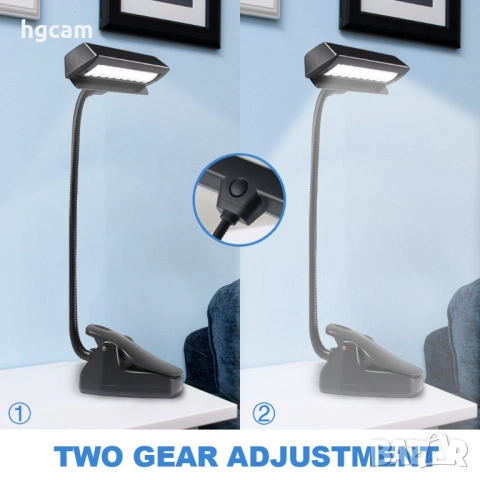 LED лампичка GARV R999 с гъвкаво рамо и защипване, снимка 2 - Друга електроника - 52367425