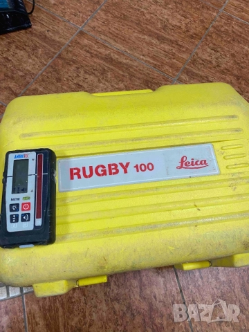 Лазерен нивел LEICA RUGBY 100. Пълен комплект зарядно и лазерна рулетка, снимка 4 - Измервателни инструменти - 51664288