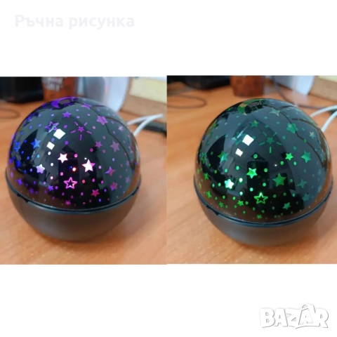 Лампа проектор на звездното небе ,луна  и звезди, снимка 11 - Декорация за дома - 30256855