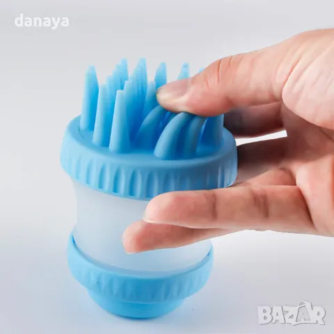 5760 Силиконова четка с диспенсър за къпане на кучета, снимка 3 - За кучета - 49242007