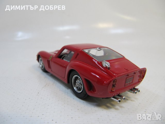 МЕТАЛНА КОЛИЧКА МАЩАБЕН МОДЕЛ FERRARI 250 GTO BOX MODEL1/43 ITALY, снимка 3 - Колекции - 33618993