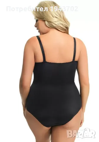 Елегантно черно боди Livia G184 Gorsenia, снимка 2 - Бельо - 47555844