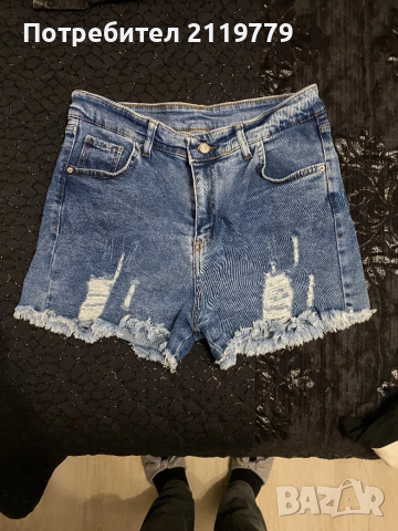 Дамски къси дънкови панталони 2 бр за 10 лв, снимка 5 - Къси панталони и бермуди - 52417024