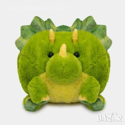 Прюшена играчка за гушкане възглавница с дупки за ръце