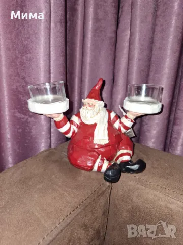 Комплект италянски коледни свещници, снимка 4 - Коледни подаръци - 48070049