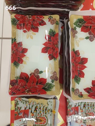 Стъклени плата, снимка 2 - Чинии - 43010761