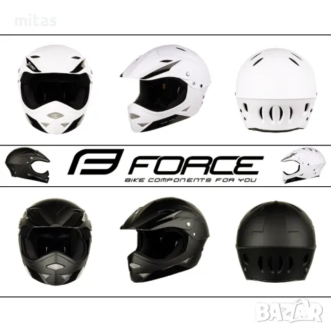 Кросова каска FORCE, Full Face, DOT- S/M - Вело, Мото, Скутер, Бъги