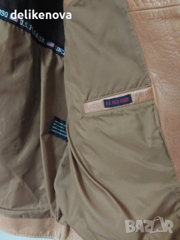U.S.Polo Assn. Leather. Original. Size L/XL Страхотно кожено яке., снимка 15 - Якета - 26359805