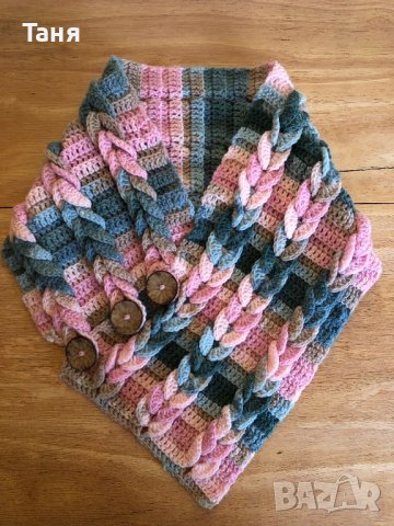 оригинален дамски плетен шал, снимка 1 - Шалове - 40352577