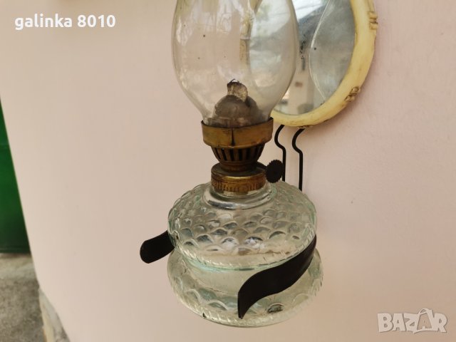Стара газена лампа, снимка 4 - Антикварни и старинни предмети - 40784146