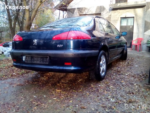 Задна броня за Peugeot 607 с парктроник, снимка 2 - Части - 40027252