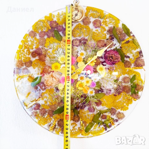 Часовник от епоксидна смола , снимка 4 - Пана - 50923296