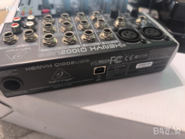 Смесител, Behringer Q1002USB, снимка 2 - Ресийвъри, усилватели, смесителни пултове - 52926768