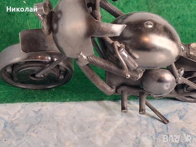Метална Фигура Мотоциклет , снимка 7 - Антикварни и старинни предмети - 52417804