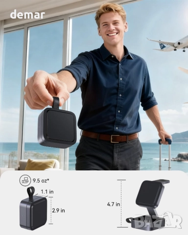 Keepro 3 в 1 безжична зарядна станция за iPhone, магнитна, преносима, MagSafe, снимка 2 - Безжични зарядни - 52846877