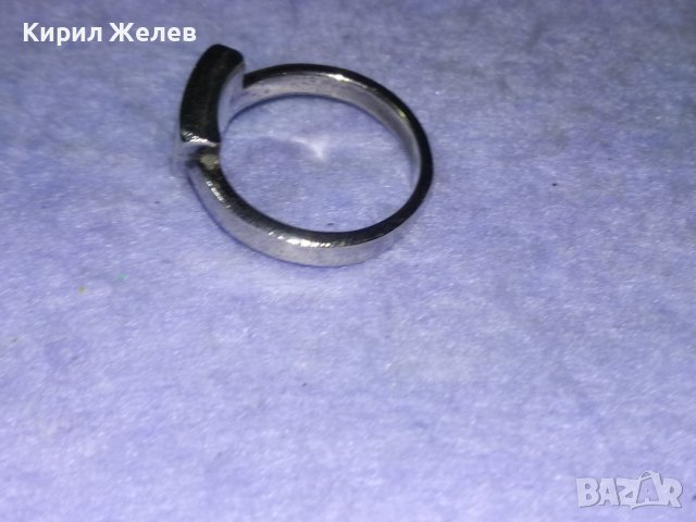 СКЪПОЦЕНЕН СРЕБЪРЕН АРТ ПРЪСТЕН СРЕБРО 925 АНГЛИЯ с ШЛИФОВАН ЛУНЕН КАМЪК 40209, снимка 7 - Пръстени - 43221574