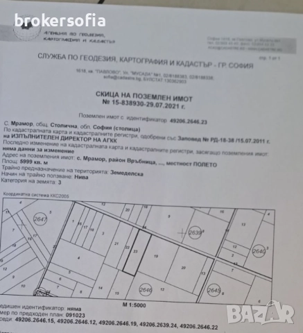 Парцели в село Мрамор