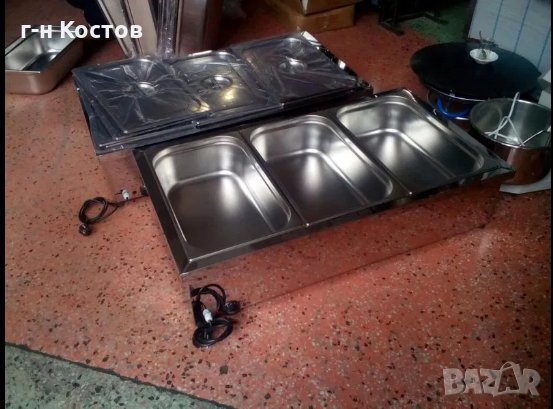 Бен-мари- настолно със капаци утоплителен уред на водна баня  Раз-ри на ваната -53/32/15см.- гастро , снимка 3 - Обзавеждане за заведение - 27664761