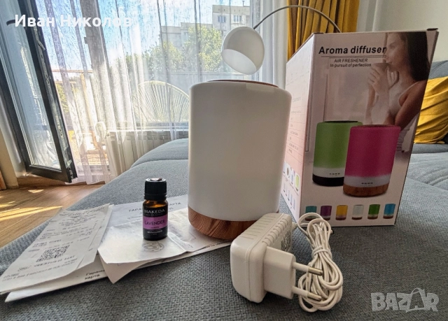 Арома дифузер Nagomi със 7 LED светлини, снимка 2 - Други - 51474645