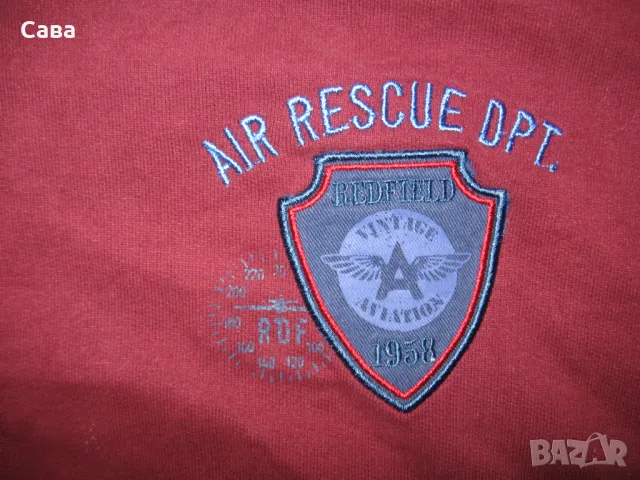 Ватирана блуза REDFIELD  мъжка,7-10ХЛ, снимка 3 - Блузи - 48253780