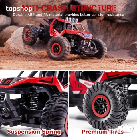 Чисто нов, НЕРАЗОПАКОВАН SGILE джип с дистанционно, 2.4 GHz RC дрифт състезателна кола, бърз камион, снимка 6 - Коли, камиони, мотори, писти - 51637874