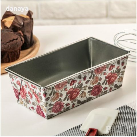 2977 Правоъгълна форма за печене Рози, снимка 2 - Форми - 37997264