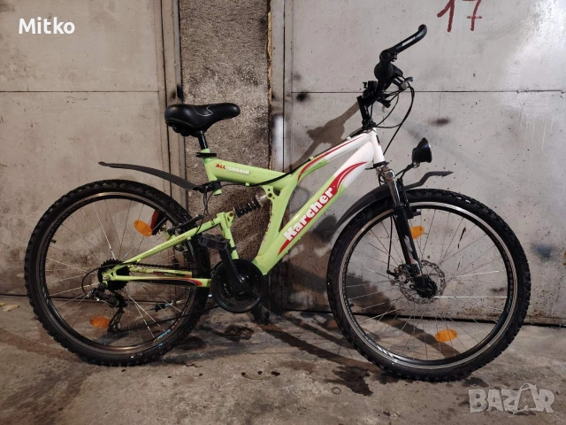 26 цола алуминиев велосипед с 21 скорости усилени капли амортисьори предни и задни като нов , снимка 2 - Велосипеди - 53276399