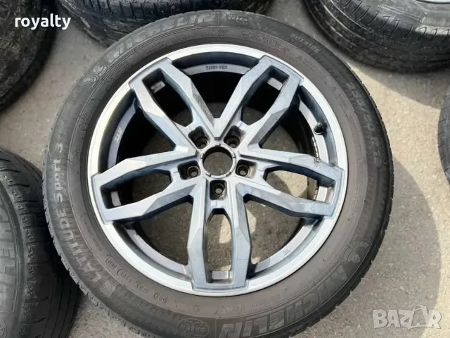 5x112 19 Джанти Mercedes ML R Class W164 W166 Мерцедес 5х112 ЕТ 60 J 9 Централен отвор 66.6 Летни гу, снимка 3 - Аксесоари и консумативи - 49626047