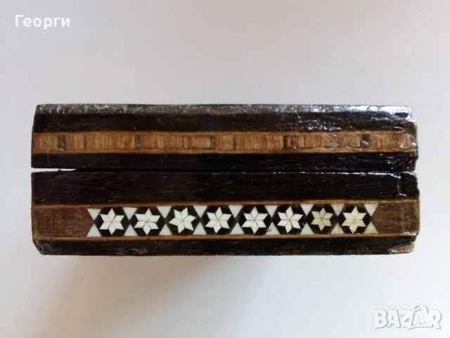 Старинна дървена кутия, снимка 4 - Антикварни и старинни предмети - 46467825