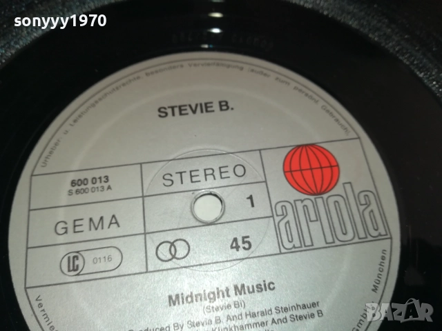 STEVIE B.ПЛОЧА ВНОС ОТ АНГЛИЯ 2608251609, снимка 14 - Грамофонни плочи - 51497823